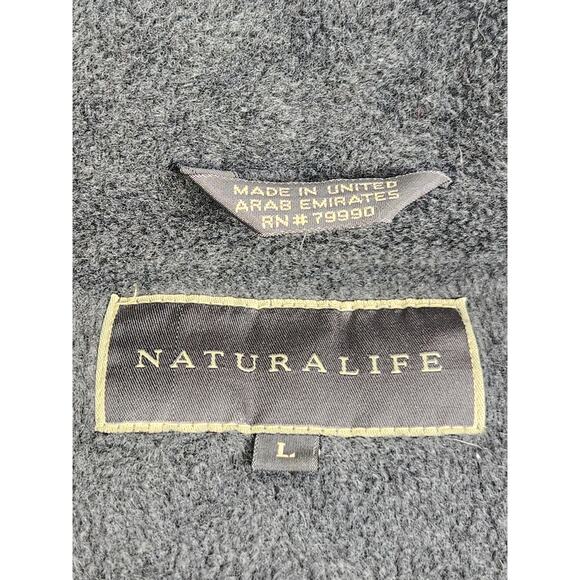 NATURALIFE Men's Blue with Gray Fleece Lined Vest - 47” Chest (L) - Picture 4 of 12